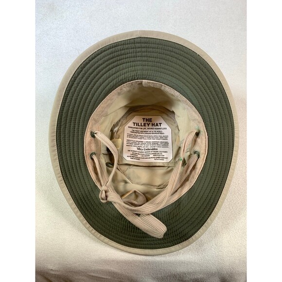 The Tilley hat Endurables Wide Brim capSize 7 1/4 khaki hiking safari - Picture 7 of 9